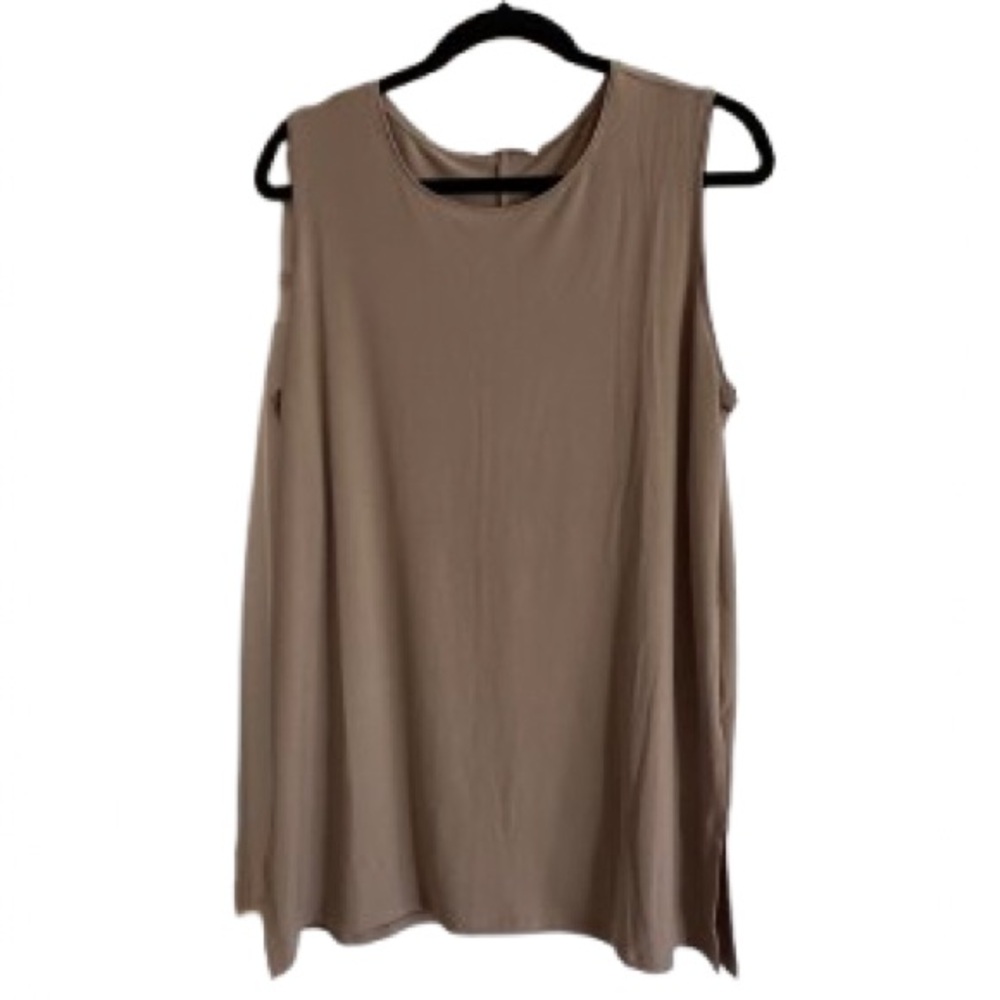 Zenana Outfitters Sleeveless Tunic Top - Taupe